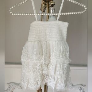 Girls Elegant Zara Kids White Lace Top